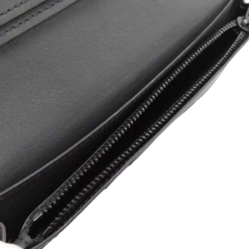 Authentic Louis Vuitton Porte-Feuille Brazza Black Leather Long Wallet